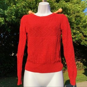 Orange Forever 21 sweater